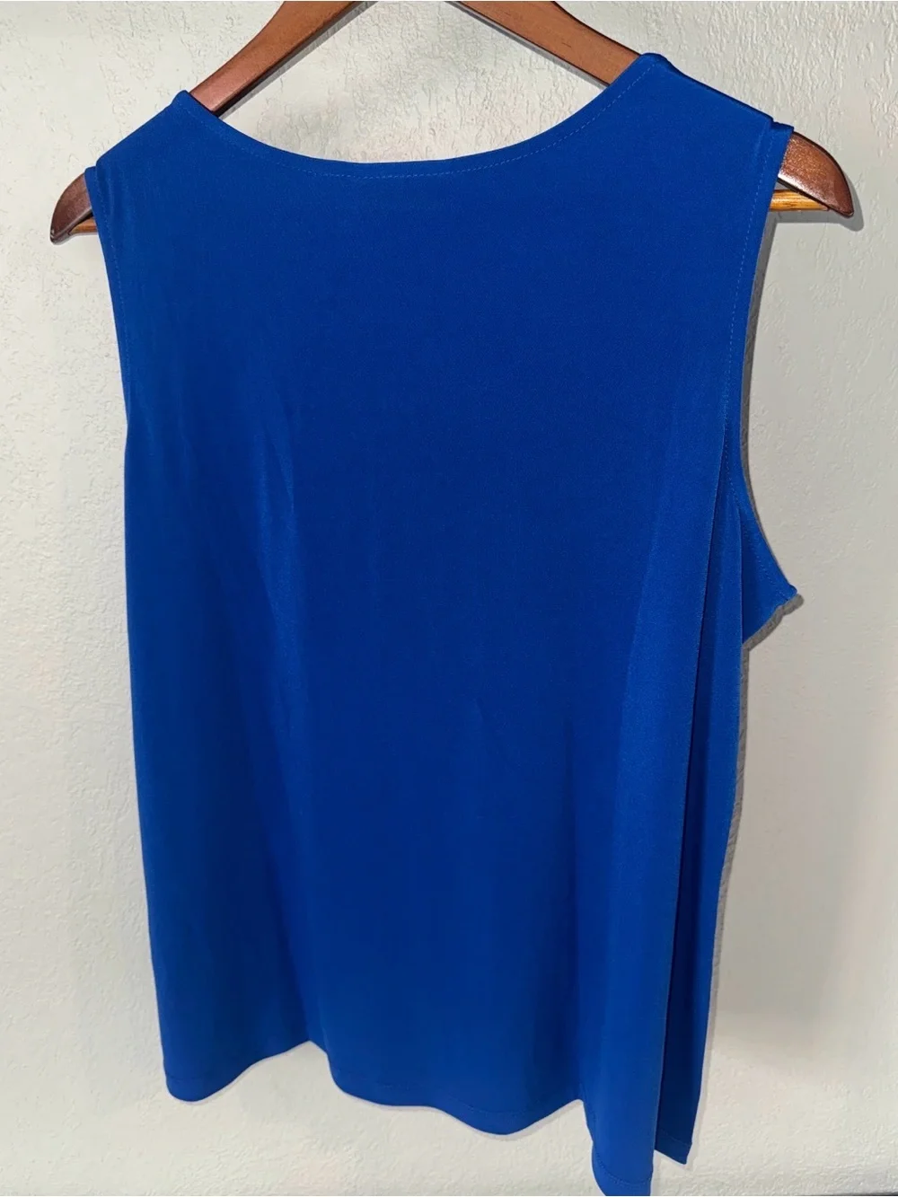 Susan Graver Petite Knit Tank Blue, Size XLP, A689878 - New